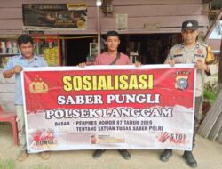 Polsek Langgam Sosialisasi Saber Pungli, Warga Diminta Tolak Calo dan Pungutan Liar