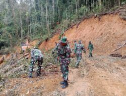 Proses Pengerjaan Terus Dilakukan, TMMD Ke 126, Membersihkan Pepohonan dari Jalur Penyiapan Jalan