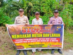 Polisi Sebar Maklumat Kapolda dan Edukasi Warga Cegah Karhutla