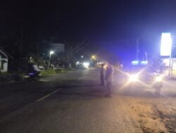 Jaga Kamtibmas, Polisi Pangkalan Lesung Gelar Patroli Lampu Biru