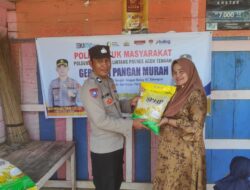 Polres Aceh Tengah Kembali Gelar Gerakan Pangan Murah, Door to Door Salurkan Beras SPHP untuk Warga