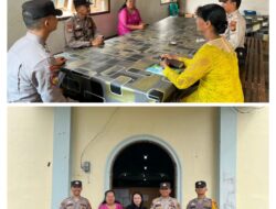 Gelar Minggu Kasih, Polisi Sampaikan Pesan Kamtibmas di Gereja HKBP Parsaoran