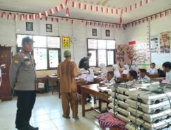 Polsek Pangkalan Kuras Awasi Program Makan Bergizi Gratis di Tiga Sekolah di Pelalawan