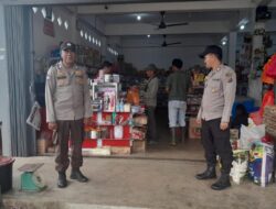 KRYD Polsek Kuala Kampar Awasi Ketat Objek Vital dan Kawasan Ramai