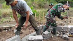 Satgas TMMD Bangun Fasilitas MCK di Arul Gele, Wujud Nyata Kepedulian TNI pada Kesehatan Warga