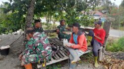 Satgas TMMD Ke-126 Kodim 0106/Aceh Tengah Pererat Hubungan Sosial Lewat Anjangsana di Desa Kute Keramil