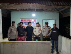 Polsek Pangkalan Kuras Cek Pos Kamling, Warga Diajak Aktif Jaga Keamanan Lingkungan