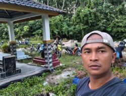 Kapolsek Kerumutan Pimpin Kerja Bakti di Desa Beringin Makmur