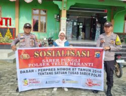 Polsek Teluk Meranti Patroli dan Sosialisasi Saber Pungli, Warga Aman dan Tertib