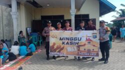 Lewat Ibadah Minggu Kasih, Polsek Ukui Rangkul Jemaat Gereja Santo Yosep