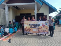 Lewat Ibadah Minggu Kasih, Polsek Ukui Rangkul Jemaat Gereja Santo Yosep