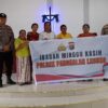 Minggu Kasih di Gereja Methodis Efrat, Polsek Pangkalan Lesung Ajak Warga Peduli Kamtibmas
