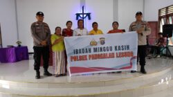 Minggu Kasih di Gereja Methodis Efrat, Polsek Pangkalan Lesung Ajak Warga Peduli Kamtibmas