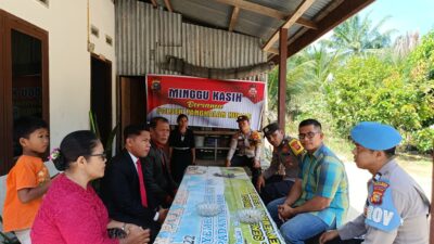 Polsek Pangkalan Kuras Gelar “Minggu Kasih” Edukasi Masyarakat Soal Kamtibmas dan Lingkungan