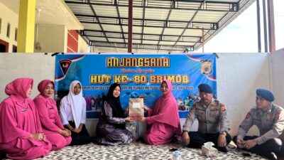 Sambut HUT Korps Brimob Ke-80, Brimob Aramiyah Gelar Bakti Sosial dan Anjangsana