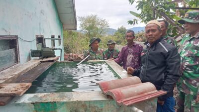 TMMD Ke-126 Rampungkan Pembangunan Pipanisasi Air Bersih di Bukit Sari