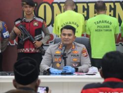 Polres Aceh Timur, Ungkap Kasus Penyalahgunaan Narkotika, Amankan Sabu 920 Gram Dan Tiga Tersangka