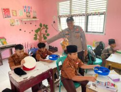 Polisi Awasi Program Makan Bergizi Gratis di Sekolah di Pangkalan Kuras