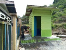 Satgas TMMD Selesaikan Pembangunan MCK Ketiga di Desa Arul Gele