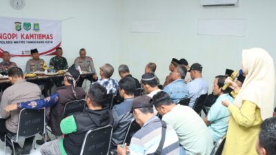 Ngopi Kamtibmas, Kapolres Kombes Pol Jauhari Ajak Masyarakat Bersama Polri Cegah Kejahatan dan Narkoba