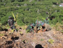 Satgas TMMD Ke-126 Kodim 0106/Aceh Tengah Tanam Seribu Pohon untuk Selamatkan Lingkungan
