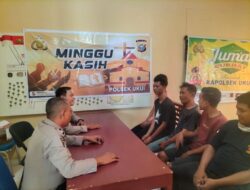 Polsek Ukui Dengarkan Aspirasi Warga Lewat Ibadah Minggu Kasih