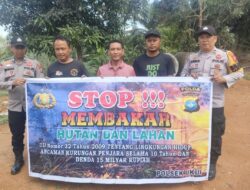 Patroli Humanis Polsek Ukui, Warga Diajak Jaga Lahan dari Api