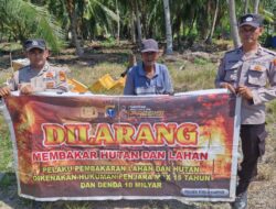 Antisipasi Karhutla, Polisi Kuala Kampar Sebarkan Maklumat Kapolda Riau ke Warga