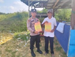 Patroli dan Edukasi Warga, Upaya Polsek Kerumutan Cegah Karhutla