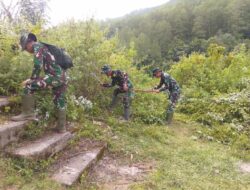 Satgas TMMD ke-126 Kodim 0106/Aceh Tengah Ajak Warga Lestarikan Makam Datu Merah Mege Lewat Karya Bakti