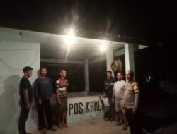 Polsek Langgam Cek Pos Kamling, Ajak Warga Aktif Jaga Kamtibmas