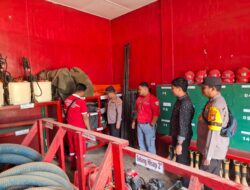 Cegah Karhutla, Polsek Pangkalan Lesung Tinjau Sarpras Pemadam Kebakaran PT Musim Mas