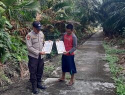 Polisi Sosialisasi Maklumat Kapolda Riau, Warga Kuala Kampar Didorong Jadi Garda Pencegah Karhutla