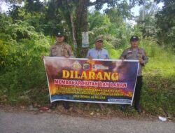 Sosialisasi Antisipasi Karhutla kepada Warga Sorek Satu Pelalawan