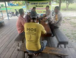 Jumat Curhat di Kuala Kampar, Polisi Bahas Soal Anjing Liar dan Ketertiban Remaja