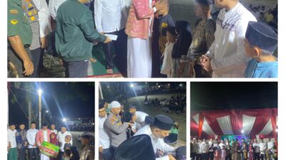 Ustadz Ucay Isi Tabligh Akbar di Pangkalan Kuras, 121 Anak Yatim Terima Santunan