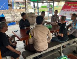 Warga Teluk Dalam Bahas Penipuan Medsos Bareng Polisi di Kegiatan Minggu Kasih