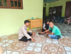 Ajak Warga Jaga Kamtibmas dan Cegah Karhutla, Bhabinkamtibmas Langgam Sambangi Tokoh Masyarakat