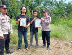 Cegah Karhutla, Polisi Sosialisasikan Maklumat Kapolda Riau di Pangkalan Lesung