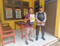 Polsek Ukui Sosialisasikan Rekrutmen Bintara Brimob 2025/2026 ke Masyarakat