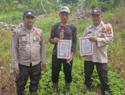 Polsek Kuala Kampar Sosialisasikan Larangan Karhutla ke Masyarakat