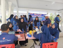 Bakti Sosial Pemko Langsa Kumpulkan 35 Kantong Darah Peringati HUT KORPRI Ke-54
