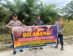 Antisipasi Karhutla, Polsek Pangkalan Kuras Gelar Sosialisasi di Sorek Satu