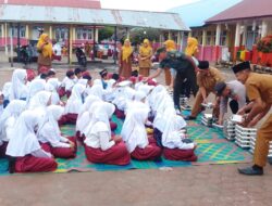 Wakapolsek Ketol Hadiri Launching Program Makan Bergizi Gratis di SD Negeri 7 Ketol