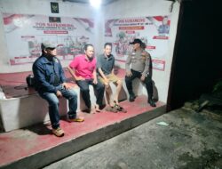 Cek Keamanan Lingkungan, UKL Polsek Kerinci Kunjungi Pos Ronda Warga