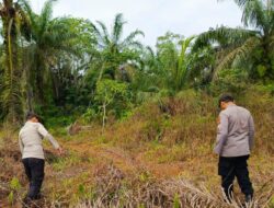 Polsek Teluk Meranti Sosialisasikan Maklumat Kapolda Cegah Karhutla ke Warga