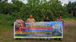 Hindari Pembakaran Lahan, Polsek Pangkalan Lesung Turun ke Masyarakat