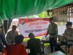 Polsek Pangkalan Kuras Gelar Jumat Curhat, Warga Keluhkan Balap Liar di Sorek Satu