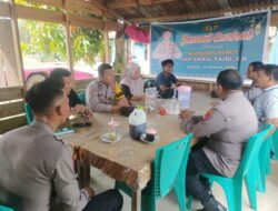 Polsek Bunut Gelar Jumat Curhat, Imbau Warga Cegah Narkoba, Judi Online, dan Karhutla