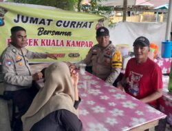 Polsek Kuala Kampar Gelar Jum’at Curhat, Bahas Anjing Liar dan Remaja Kebut-Kebutan